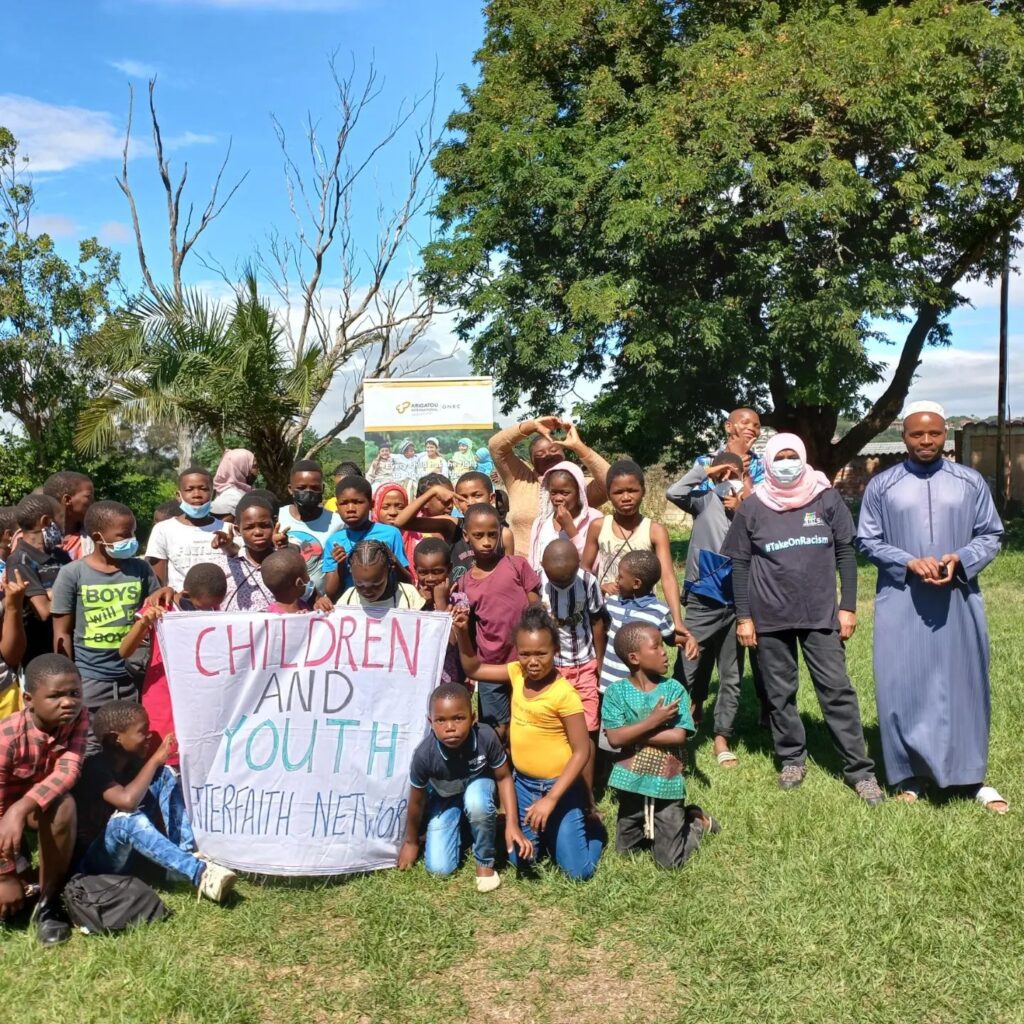 GNRC South Africa leadership together with children and youth during the Human Rights Education workshop.