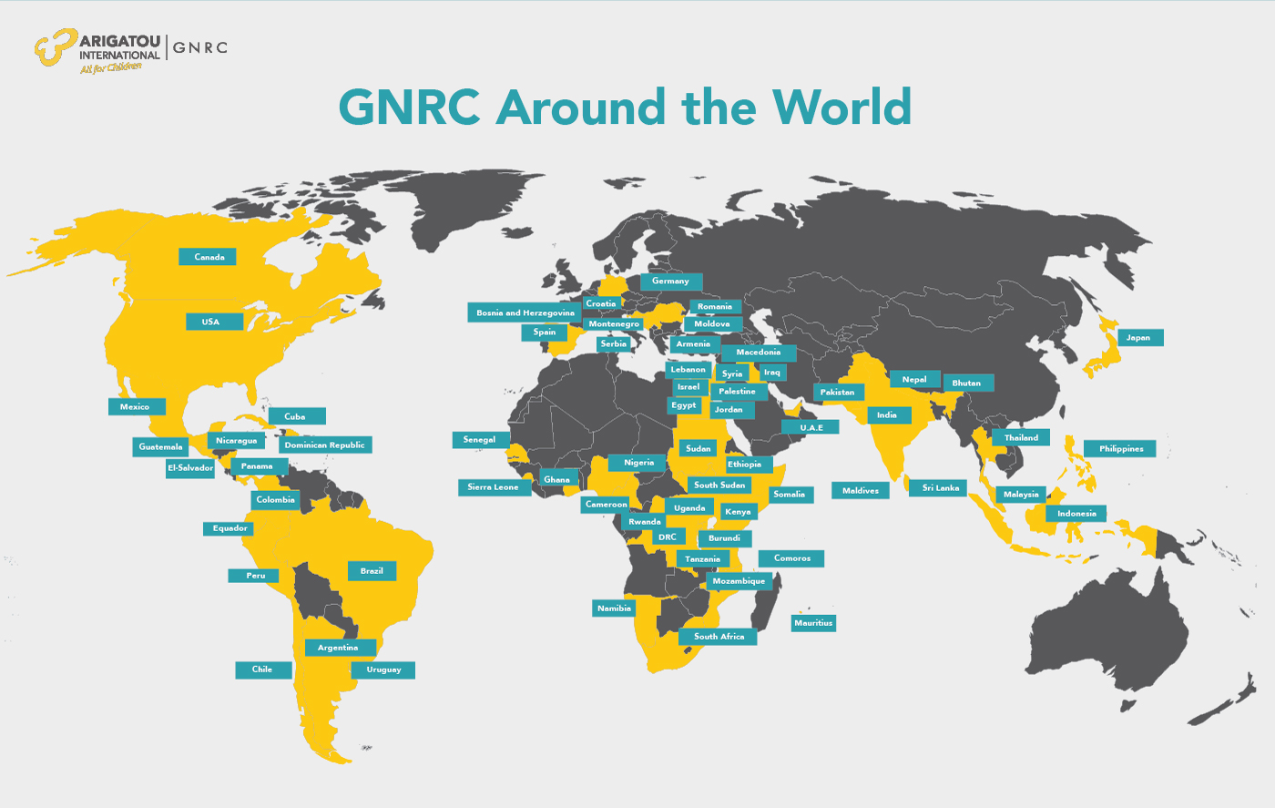GNRC World Map.